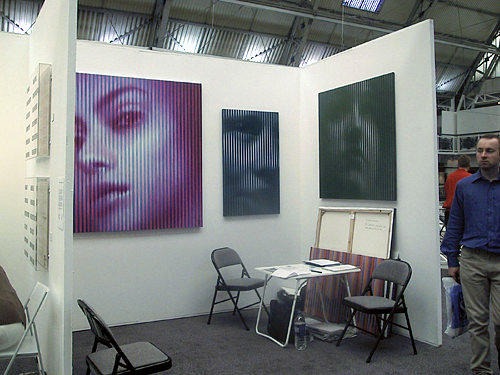 Art fair view with Ivanovs works